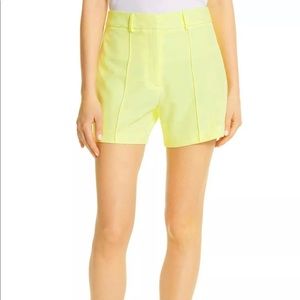 MILLY yellow Hayden Trouser Shorts size 4